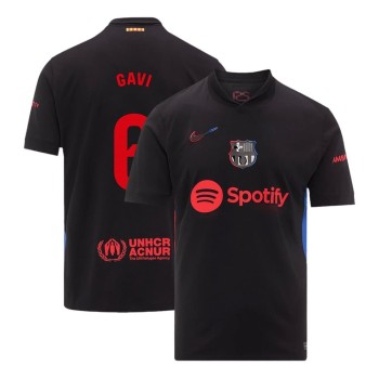 Men's GAVI #6 Barcelona Away Replica Soccer Jersey 2024/25