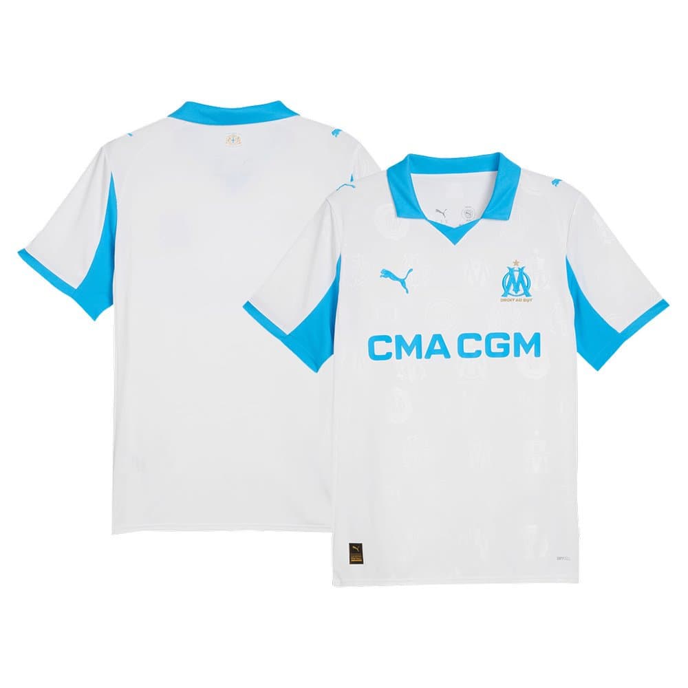 Men's Marseille Home Replica Soccer Jersey 2025/26 Men's Marseille Home Replica Soccer Jersey 2025/26