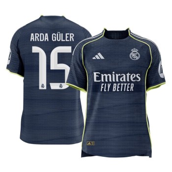 Men's ARDA GÜLER #15 Real Madrid Away Authentic Jersey 2025/26