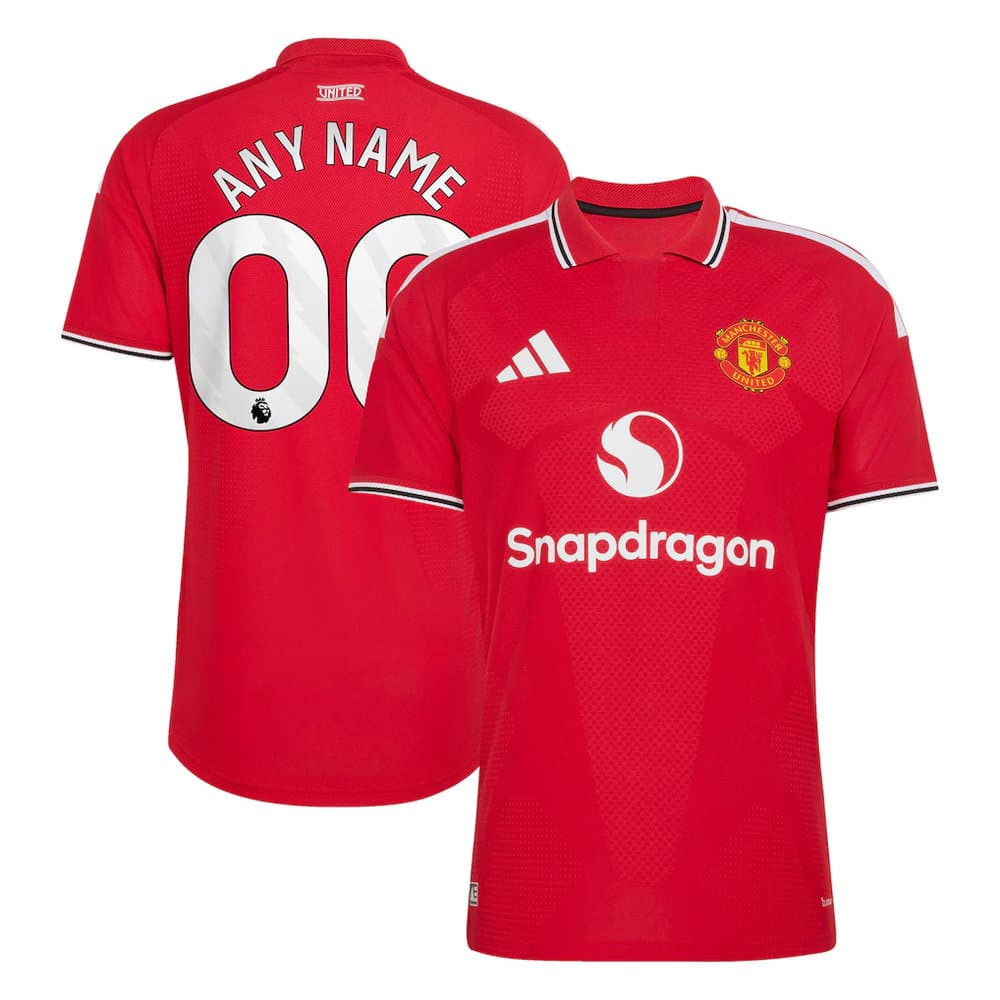 Kid's Manchester United Home Authentic Custom Jersey 2026/27