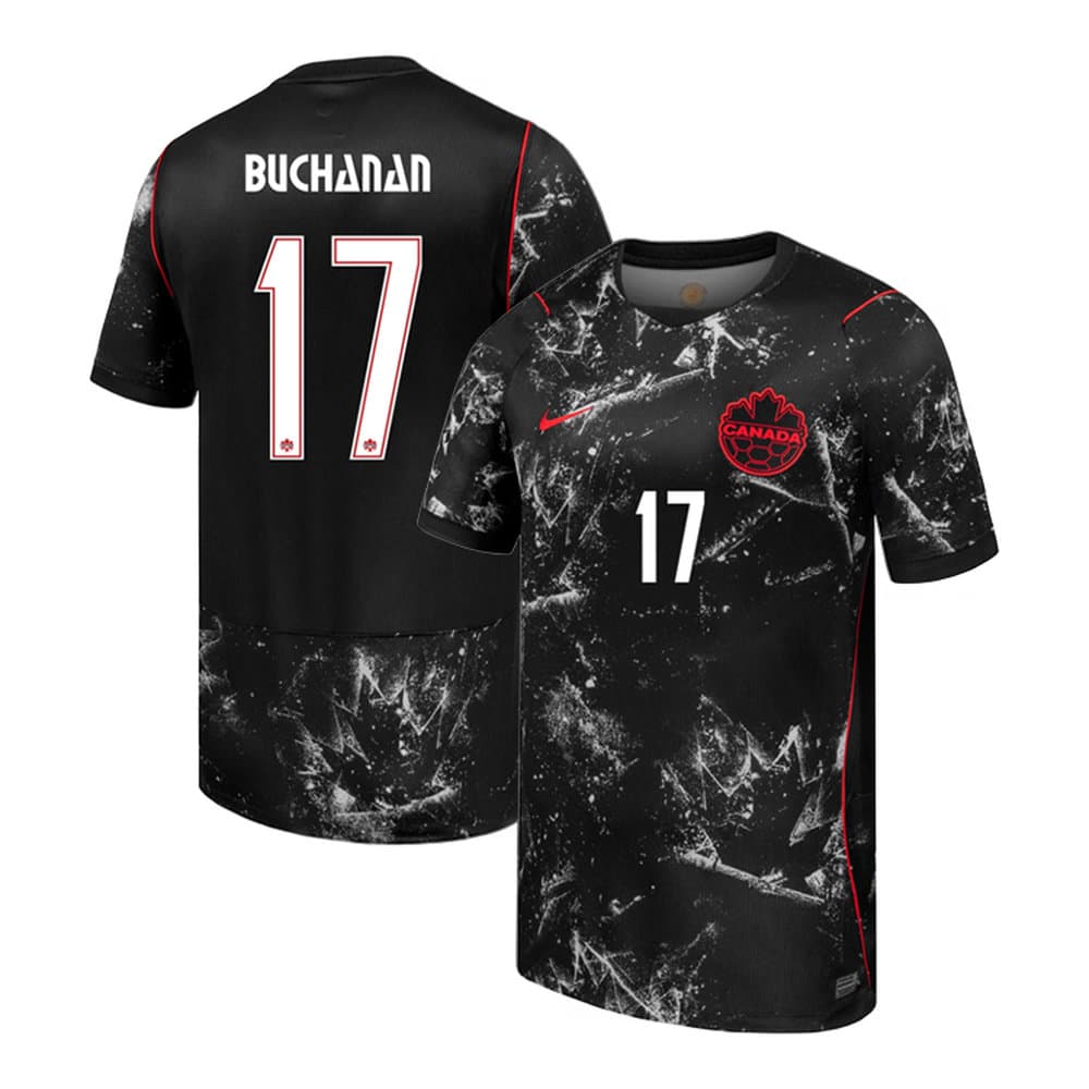 Men's Tajon Buchanan #17 Canada Away Stadium Replica Jersey World Cup 2026
