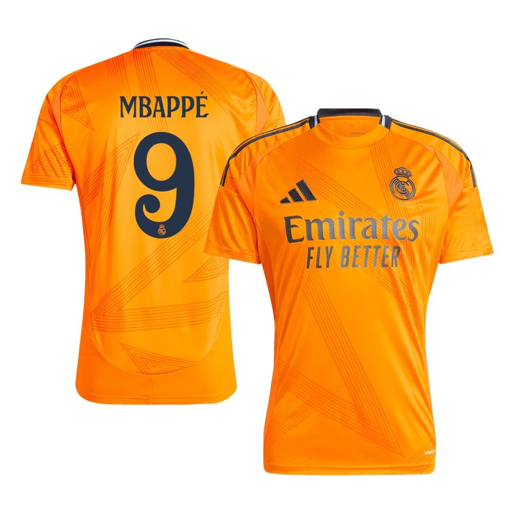 Men's MBAPPÉ #9 Real Madrid Away Replica Soccer Jersey 2024/25