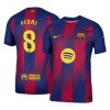 Men's PEDRI #8 Barcelona Home Authentic Soccer Jersey 2025/26