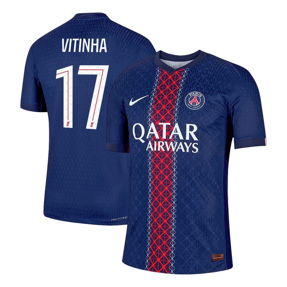 Men's VITINHA #17 PSG Home Authentic Jersey 2025/26 Men's VITINHA #17 PSG Home Authentic Jersey 2025/26