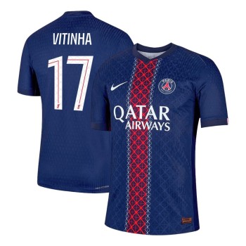 Men's VITINHA #17 PSG Home Authentic Jersey 2025/26