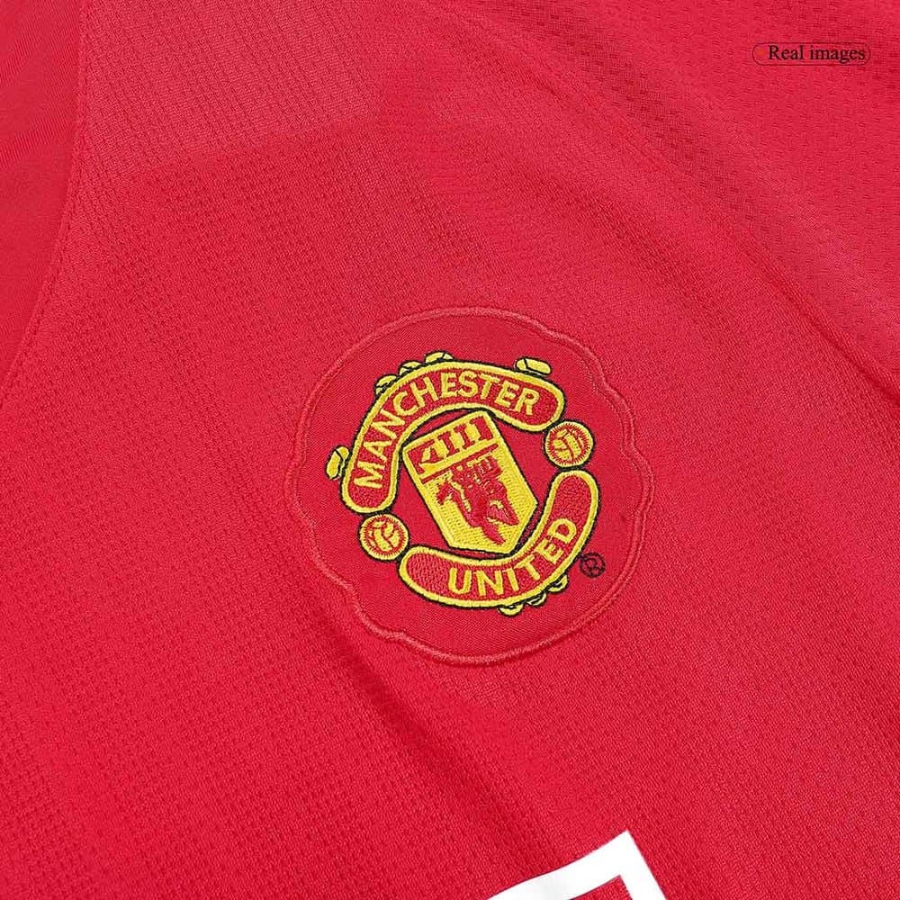 Men's RONALDO #7 Manchester United Home Long Sleeve Retro Soccer Jersey 2007/08 Men's RONALDO #7 Manchester United Home Long Sleeve Retro Soccer Jersey 2007/08