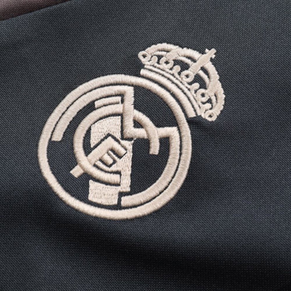 Men's Real Madrid 1/4 Zip Tracksuit Gray 2024/25 Men's Real Madrid 1/4 Zip Tracksuit Gray 2024/25