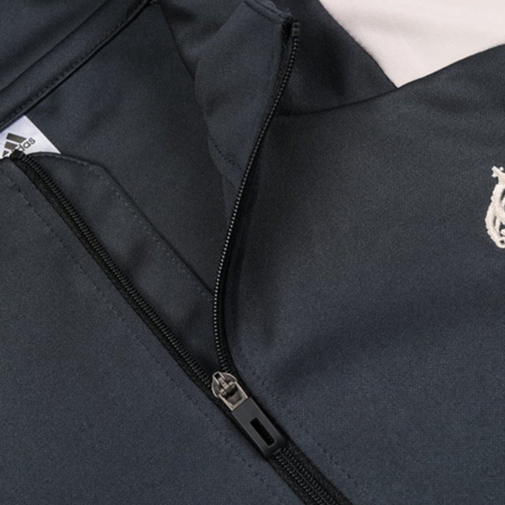Men's Real Madrid 1/4 Zip Tracksuit Gray 2024/25 Men's Real Madrid 1/4 Zip Tracksuit Gray 2024/25