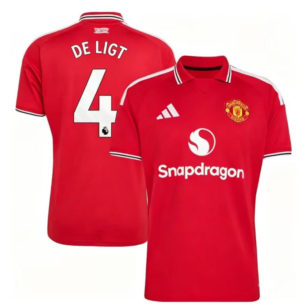 Men's DE LIGT #4 Manchester United Home Replica Jersey 2026/27 Men's DE LIGT #4 Manchester United Home Replica Jersey 2026/27