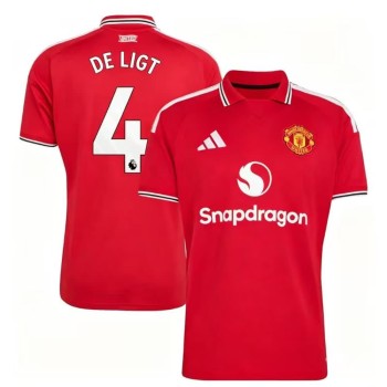 Men's DE LIGT #4 Manchester United Home Replica Jersey 2026/27