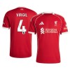 Men's VIRGIL #4 Liverpool Home Replica Soccer Jersey 2025/26 Men's VIRGIL #4 Liverpool Home Replica Soccer Jersey 2025/26