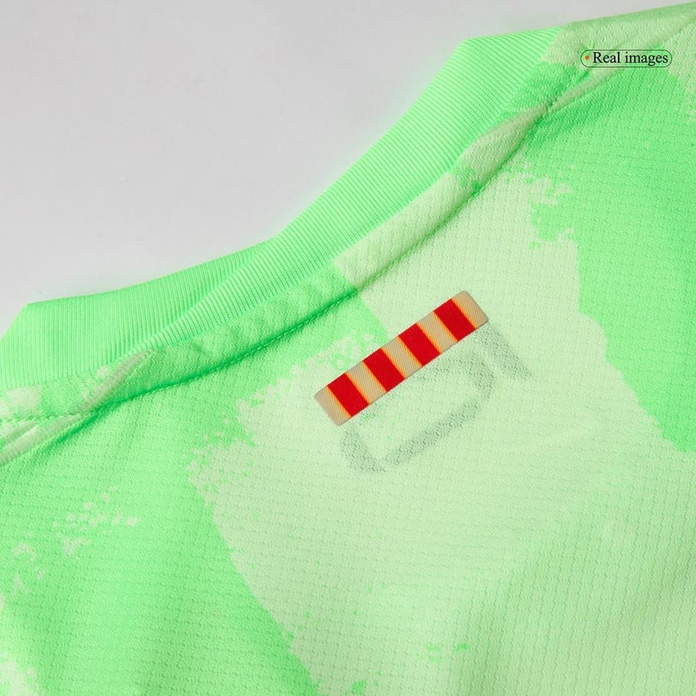 Men's GAVI #6 Barcelona Third Away Replica Soccer Jersey - UCL Spotify Logo Without Text 2024/25