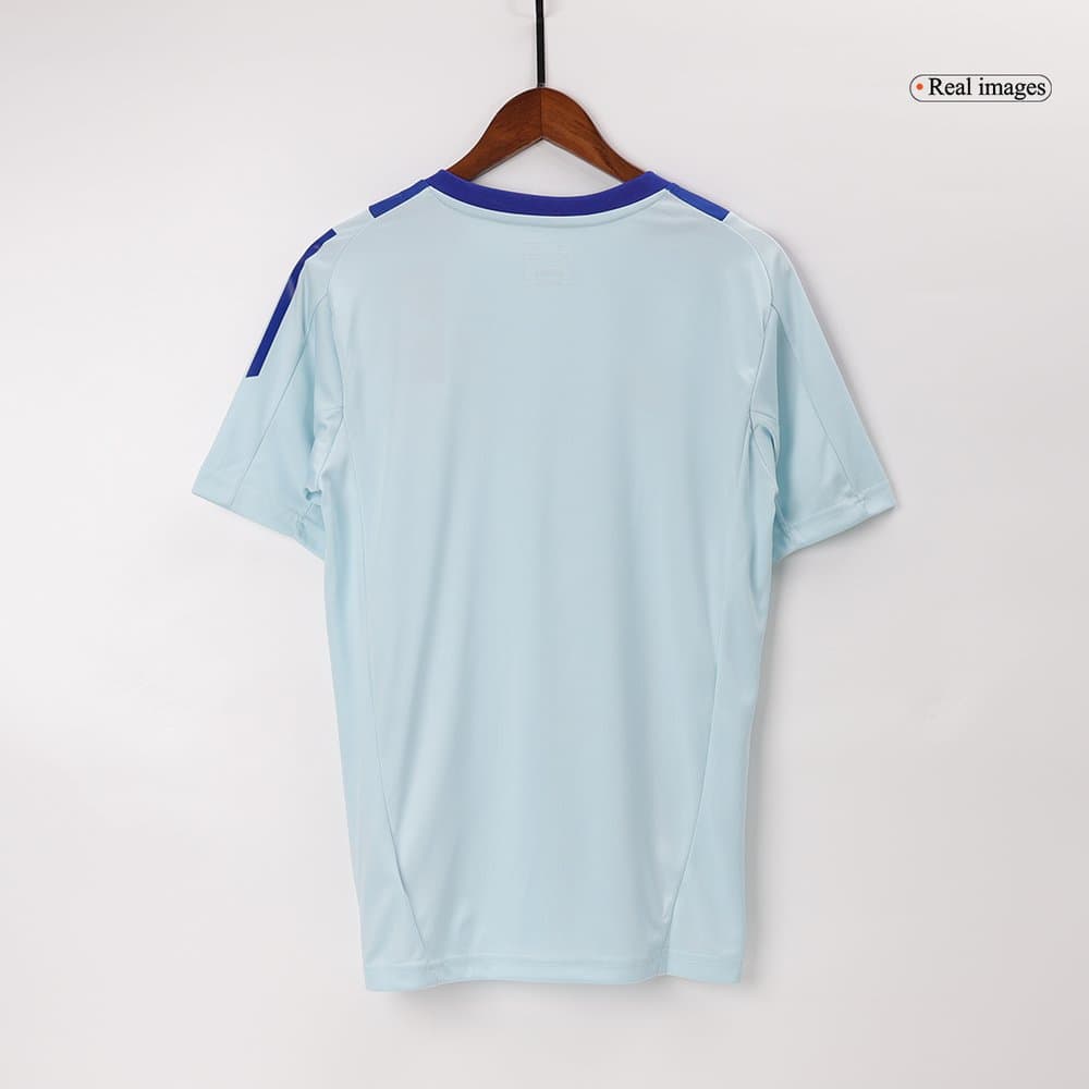 Men's Spain Pre-Match Replica Soccer Jersey EURO Blue 2024