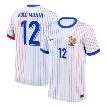 Men's KOLO MUANI #12 France Away Replica Soccer Jersey 2024 Men's KOLO MUANI #12 France Away Replica Soccer Jersey 2024