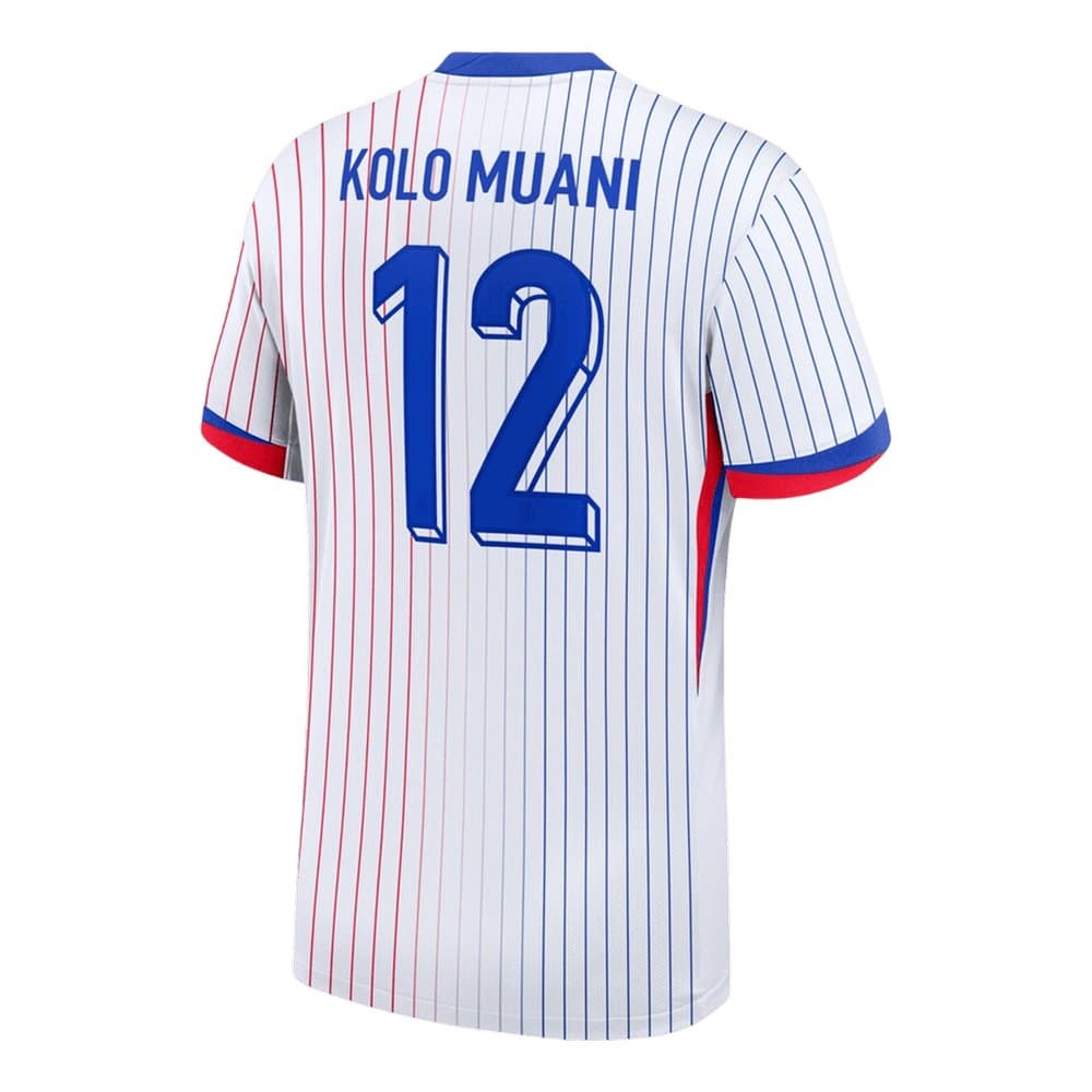 Men's KOLO MUANI #12 France Away Replica Soccer Jersey 2024 Men's KOLO MUANI #12 France Away Replica Soccer Jersey 2024