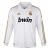 Men's Real Madrid Home Long Sleeve Retro Soccer Jersey 2011/12 Men's Real Madrid Home Long Sleeve Retro Soccer Jersey 2011/12