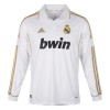 Men's Real Madrid Home Long Sleeve Retro Soccer Jersey 2011/12 Men's Real Madrid Home Long Sleeve Retro Soccer Jersey 2011/12