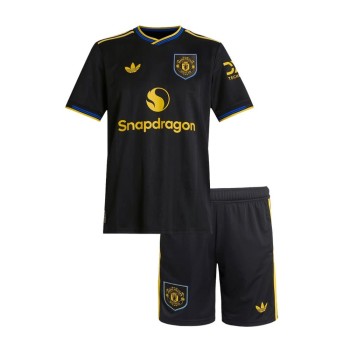 Kid's Manchester United Third Away Soccer Jersey Kit 2025/26
