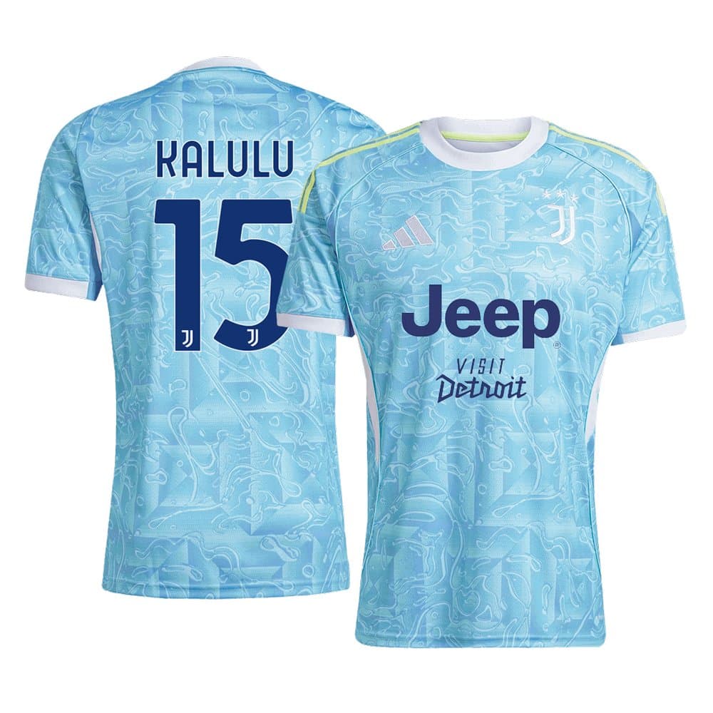 Men's KALULU #15 Juventus Away Replica Soccer Jersey 2025/26 Men's KALULU #15 Juventus Away Replica Soccer Jersey 2025/26