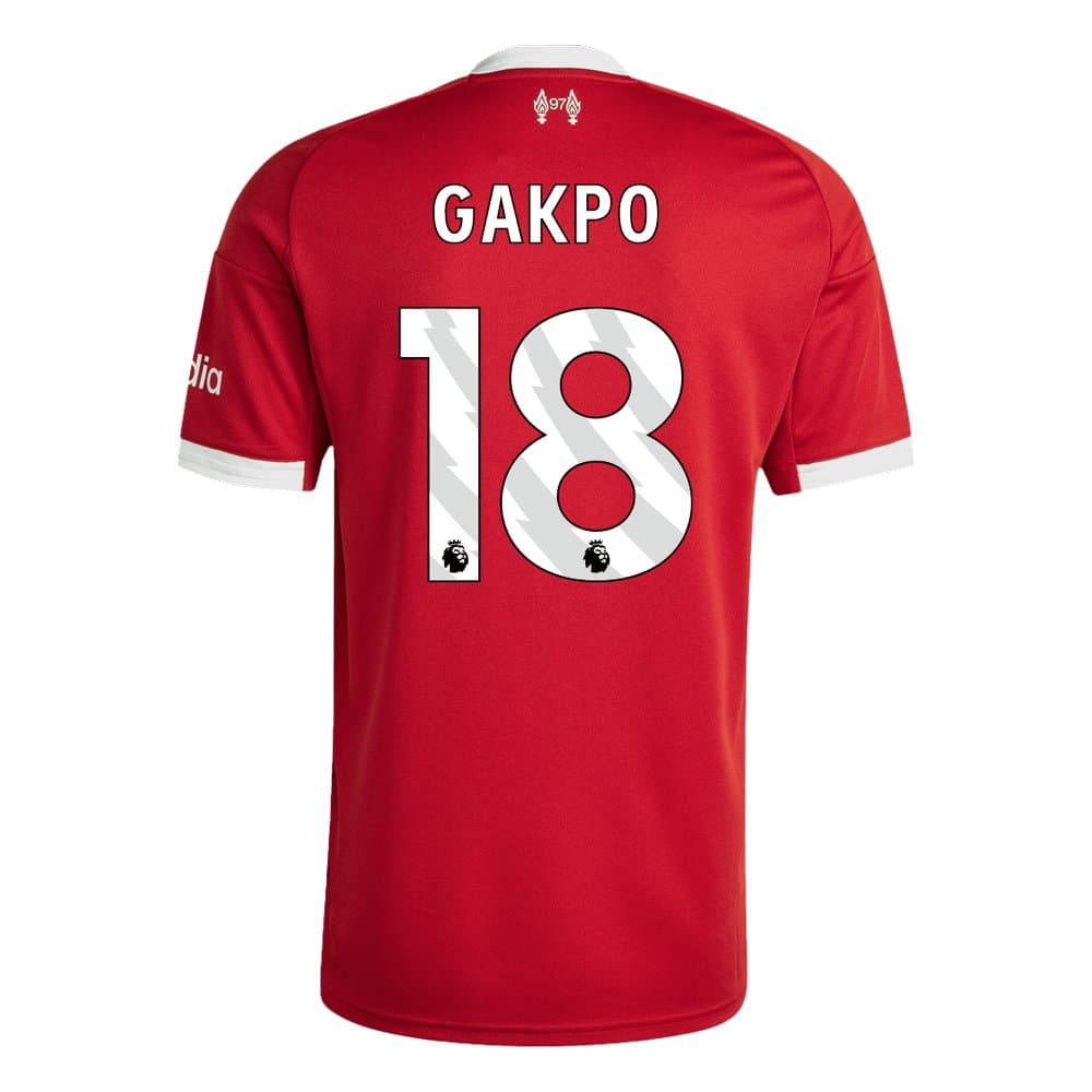 Men's GAKPO #18 Liverpool Home Replica Soccer Jersey 2025/26 Men's GAKPO #18 Liverpool Home Replica Soccer Jersey 2025/26