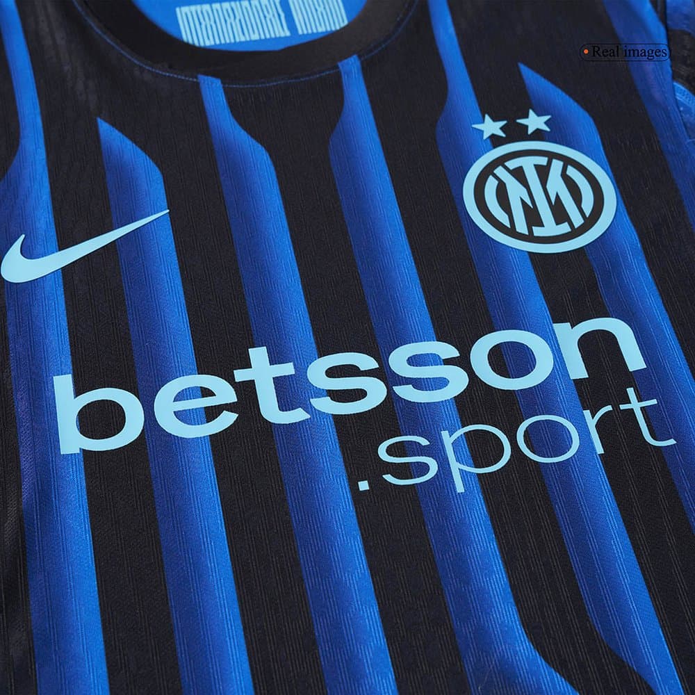 Men's DUMFRIES #2 Inter Milan Home Authentic Soccer Jersey 2025/26 Men's DUMFRIES #2 Inter Milan Home Authentic Soccer Jersey 2025/26