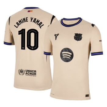 Men's LAMINE YAMAL #10 Barcelona Away Authentic Soccer Jersey - UCL 2025/26