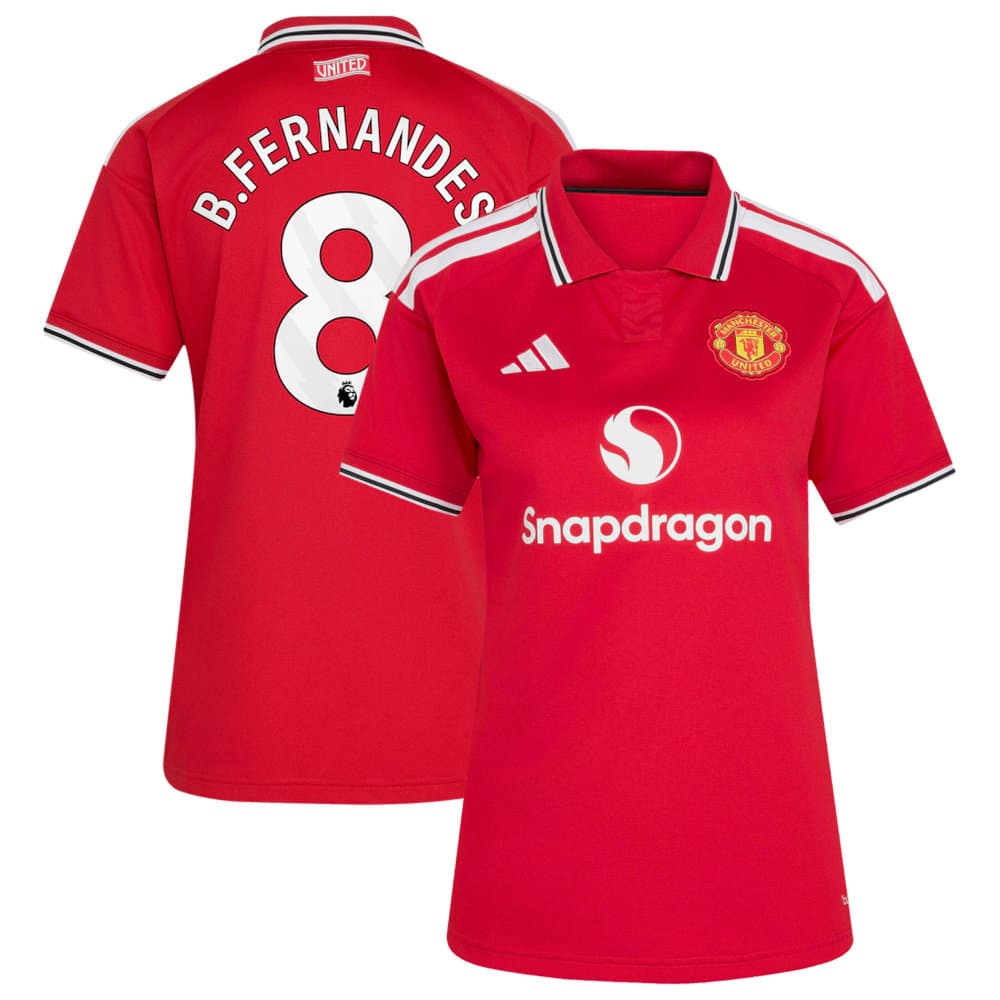 Women's B.FERNANDES #8 Manchester United Home Replica Jersey 2026/27 Women's B.FERNANDES #8 Manchester United Home Replica Jersey 2026/27