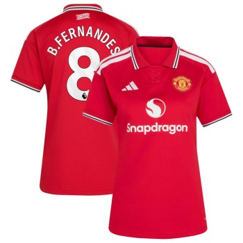 Women's B.FERNANDES #8 Manchester United Home Replica Jersey 2026/27