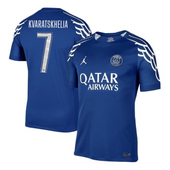 Men's KVARATSKHELIA #7 PSG Fourth Away Replica Soccer Jersey -UCL 2024/25 Men's KVARATSKHELIA #7 PSG Fourth Away Replica Soccer Jersey -UCL 2024/25