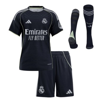Kid's Real Madrid Away Soccer Jersey Full Kit 2025/26 Kid's Real Madrid Away Soccer Jersey Full Kit 2025/26