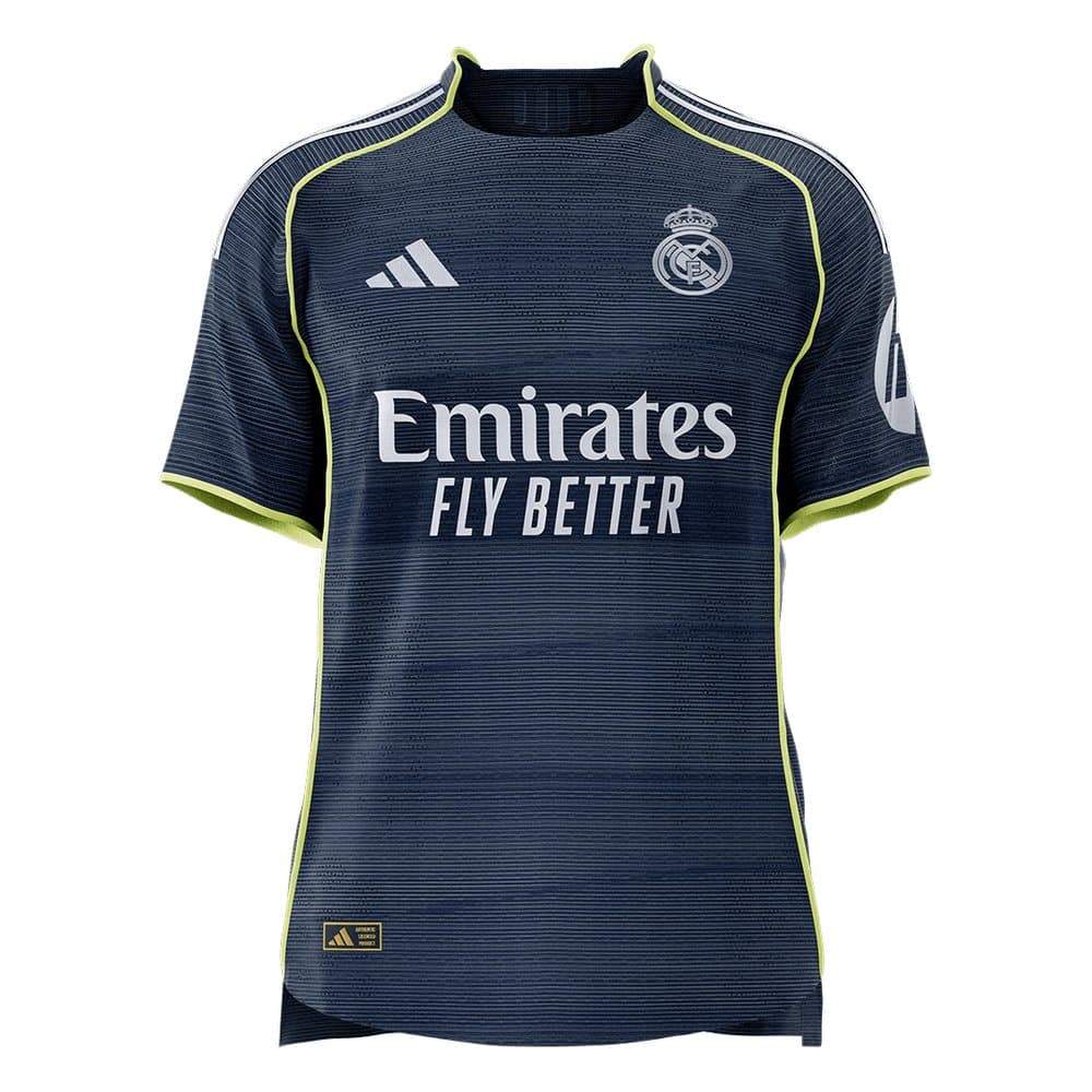 Men's HUIJSEN #24 Real Madrid Away Authentic Soccer Jersey 2025/26