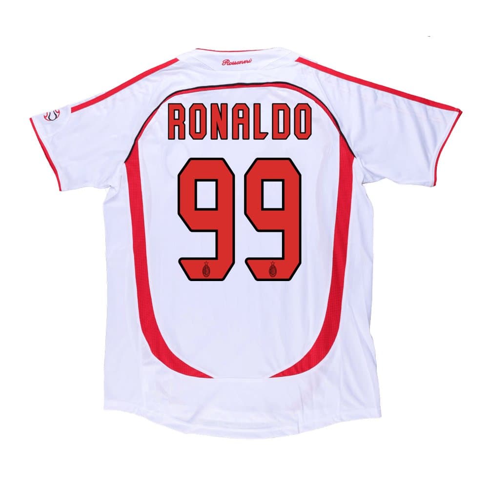 Men's RONALDO #99 AC Milan Away Retro Soccer Jersey 2006/07