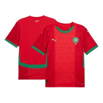 Men's Morocco Home Replica Soccer Jersey 2024/25 Men's Morocco Home Replica Soccer Jersey 2024/25
