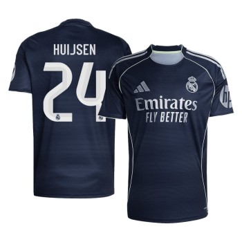 Men's HUIJSEN #24 Real Madrid Away Replica Soccer Jersey 2025/26 Men's HUIJSEN #24 Real Madrid Away Replica Soccer Jersey 2025/26