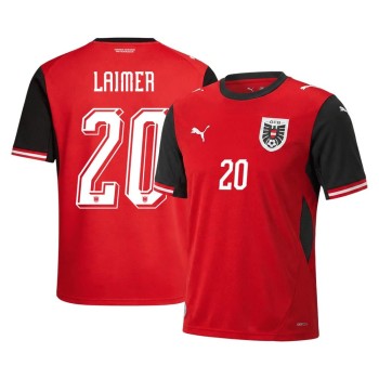 Men's LAIMER #20 Austria Home Replica Soccer Jersey World Cup 2026