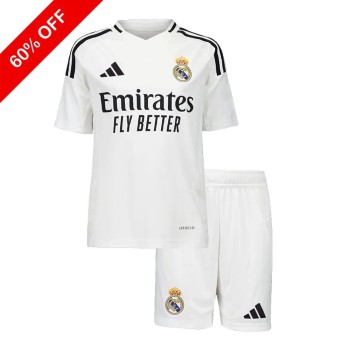Kid's Real Madrid Home Soccer Jersey Kit 2024/25 Kid's Real Madrid Home Soccer Jersey Kit 2024/25