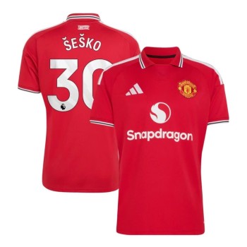 Kid's ŠEŠKO #30 Manchester United Home Replica Jersey 2026/27