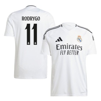 Men's RODRYGO #11 Real Madrid Home Replica Soccer Jersey 2024/25 Men's RODRYGO #11 Real Madrid Home Replica Soccer Jersey 2024/25