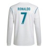 Men's RONALDO #7 Real Madrid Home Long Sleeve Retro Soccer Jersey 2017/18 Men's RONALDO #7 Real Madrid Home Long Sleeve Retro Soccer Jersey 2017/18