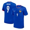 Men's GIROUD #9 France Home Replica Soccer Jersey 2024 Men's GIROUD #9 France Home Replica Soccer Jersey 2024