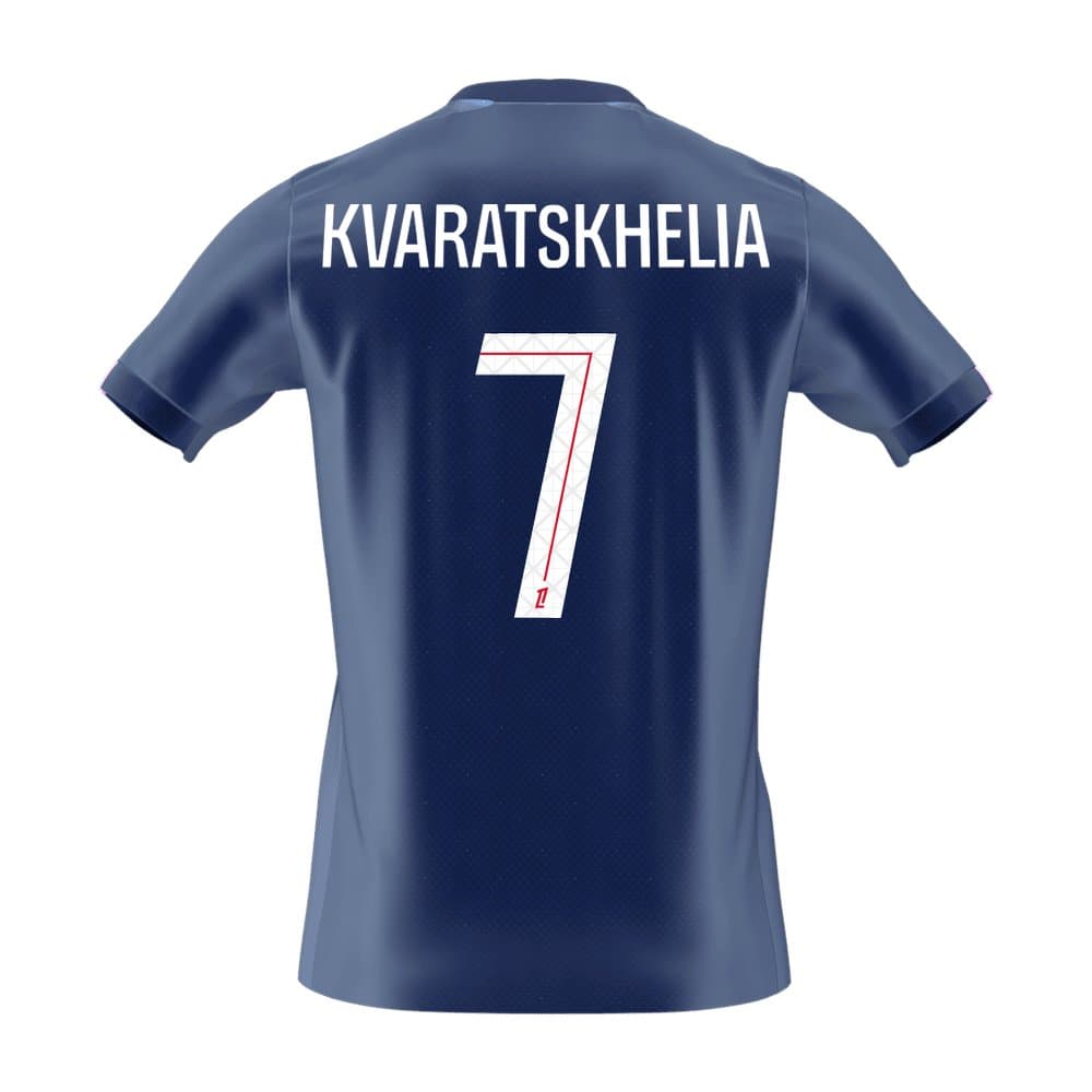Men's KVARATSKHELIA #7 PSG Home Replica Soccer Jersey 2025/26 Men's KVARATSKHELIA #7 PSG Home Replica Soccer Jersey 2025/26