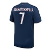 Men's KVARATSKHELIA #7 PSG Home Replica Soccer Jersey 2024/25