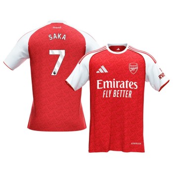 Men's SAKA #7 Arsenal Home Replica Soccer Jersey 2025/26
