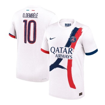 Men's O.DEMBÉLÉ #10 PSG Away Authentic Jersey - UCL 2025/26