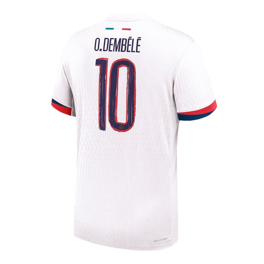 Men's O.DEMBÉLÉ #10 PSG Away Authentic Jersey - UCL 2025/26