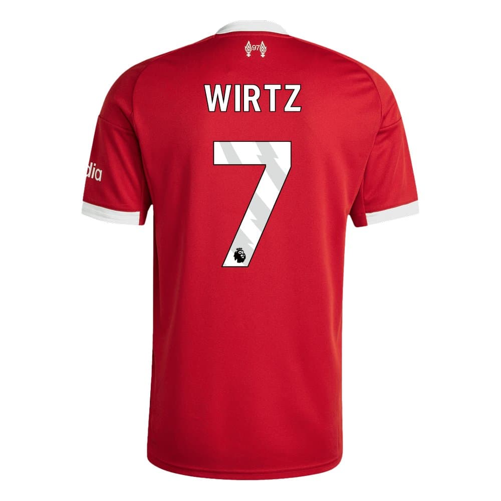 Men's WIRTZ #7 Liverpool Home Replica Soccer Jersey 2025/26