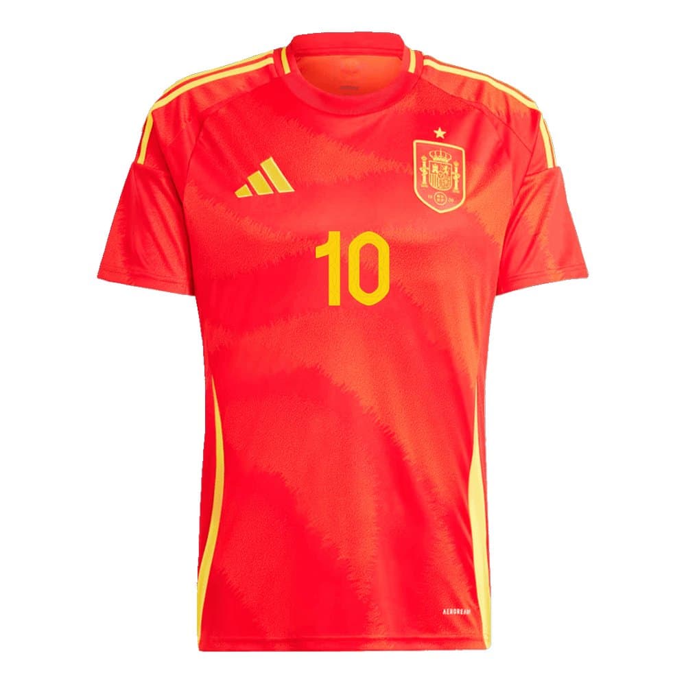 Men's OLMO #10 Spain Home Replica Soccer Jersey EURO 2024