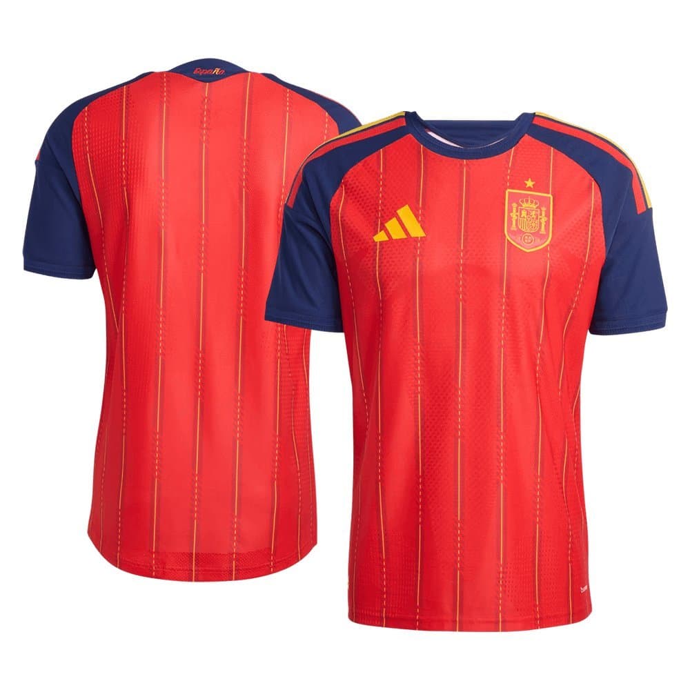 Men's Spain Home Authentic Jersey World Cup 2026 Men's Spain Home Authentic Jersey World Cup 2026