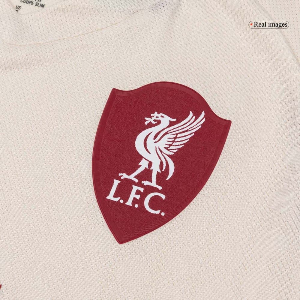 Men's SZOBOSZLAI #8 Liverpool Away Authentic Soccer Jersey 2025/26
