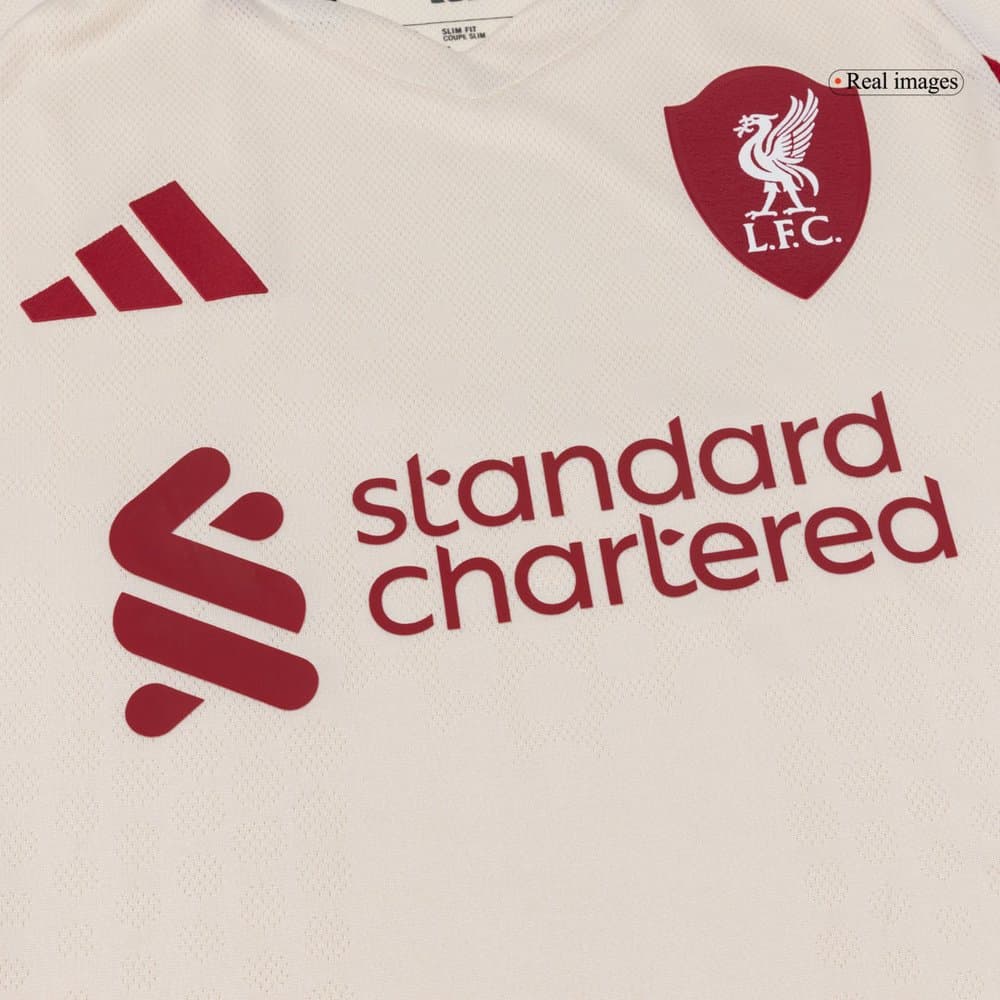Men's SZOBOSZLAI #8 Liverpool Away Authentic Soccer Jersey 2025/26